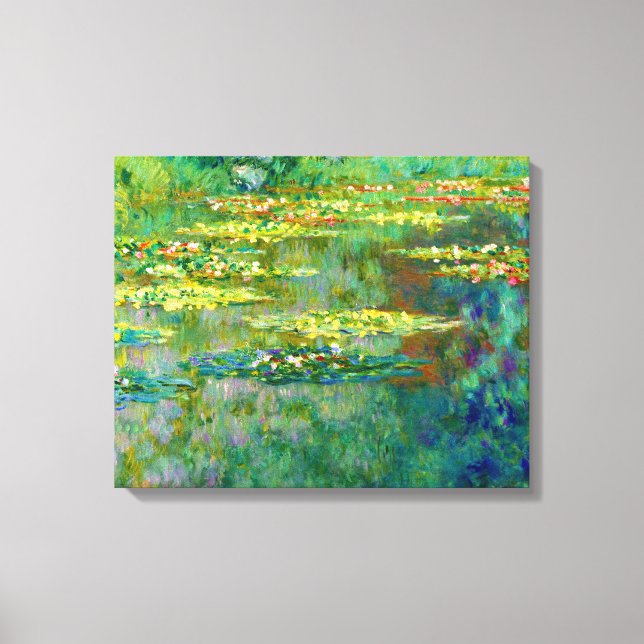 Impressão Em Tela Lilas d'água de Claude Monet (Frente)