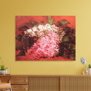 Impressão Em Tela Lilases cor-de-rosa por Vincent van Gogh, Flor da