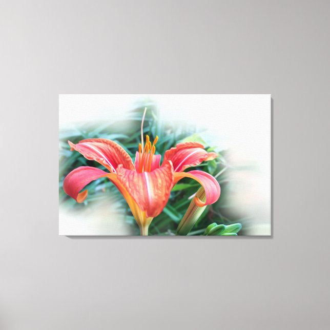 Impressão Em Tela lily laranja (Frente)