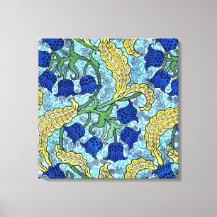 Impressão Em Tela Lily of the Valley Flowers Art Nouveau