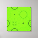 Impressão Em Tela Limão, Retro Pop Verde Quadrado Abstrato Art<br><div class="desc">Canvas de Abstrato de Arte Retro Pop de Vintage</div>