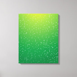 Impressão Em Tela Limão Soda com Arte de Fundo de Pequenas Bolhas