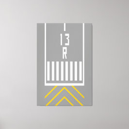 Impressão Em Tela Limiar RWY 13R