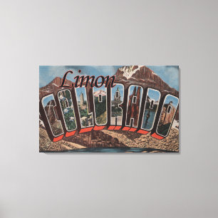 Impressão Em Tela Limon, ColoradoLarge - Letra ScenesLimon, CO