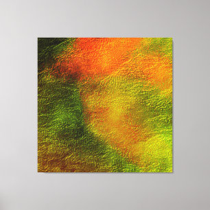 IMPRESSÃO EM TELA LINDA ABSTRATO DE TENDÊNCIA MODERNA VERDE E LARAN