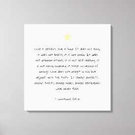 Impressão Em Tela Linda Bíblia de Escrituras Cotação 1 Corinthians 1