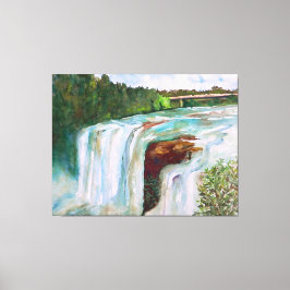 Impressão Em Tela Linda Cascata De Cores De Água Pintadas À Mão