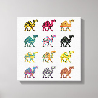 Impressão Em Tela Linda e divertida arte de camelo