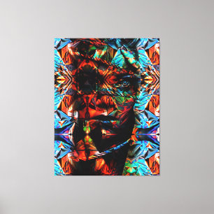 Impressão Em Tela Linda mulher amarrada com cordas