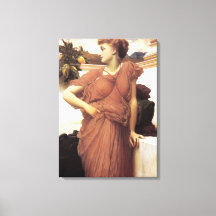 Linda mulher por uma fonte (Frederic Leighton)