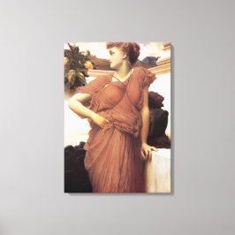 Impressão Em Tela Linda mulher por uma fonte (Frederic Leighton)