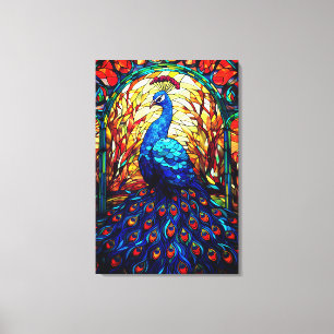 Impressão Em Tela Linda Peacock Vidro Escondido Arte Selvagem