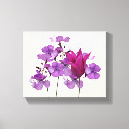 Impressão Em Tela Lindas flores púrpuras de tulipa rosa-rosa-rosa fl