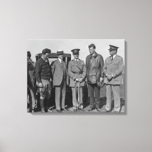 Impressão Em Tela Lindbergh e Wright em Wright Field Photoshop