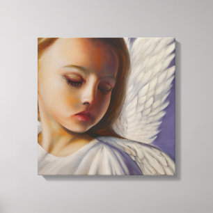 Impressão Em Tela Lindo Anjo Menino