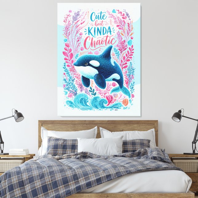Impressão Em Tela Lindo mas meio caótico (Insitu(Quarto))
