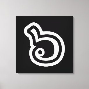 Impressão Em Tela Língua Tailandesa Número 6 / Seis / ๖ (Ho/Hok)