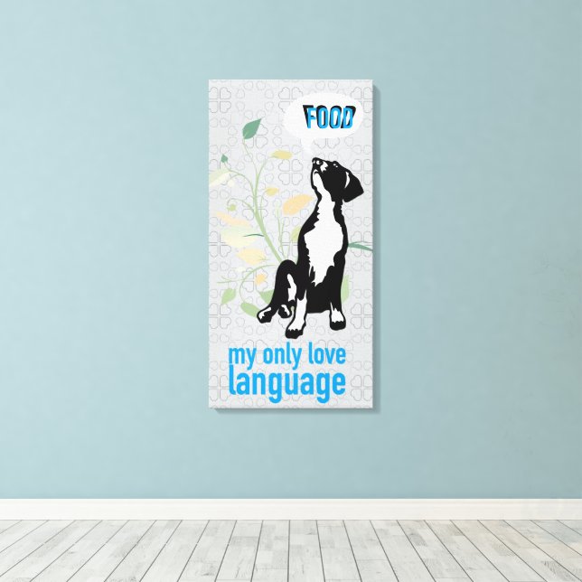 Impressão Em Tela Linguagem do Amor do Great Dane  (Insitu(piso de madeira))