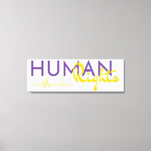 Impressão Em Tela Linha de vida dos direitos humanos