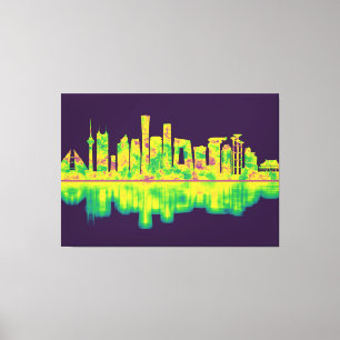 Impressão Em Tela Linha Skyline de Pequim na China