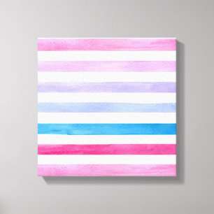 Impressão Em Tela Linhas coloridas