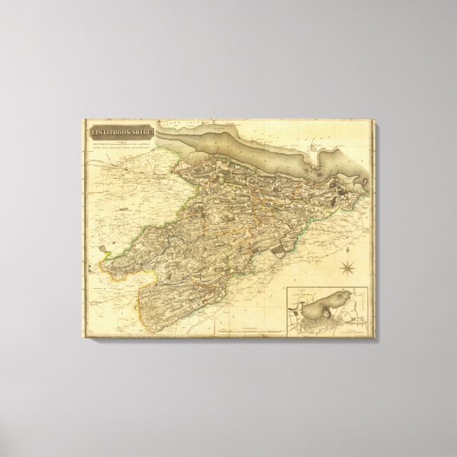 Impressão Em Tela Linlithgowshire (Frente)