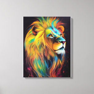 Impressão Em Tela Lion Animal Discovery Adventure Planet Nature