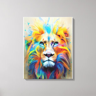 Impressão Em Tela Lion Animal Discovery Adventure Planet Nature
