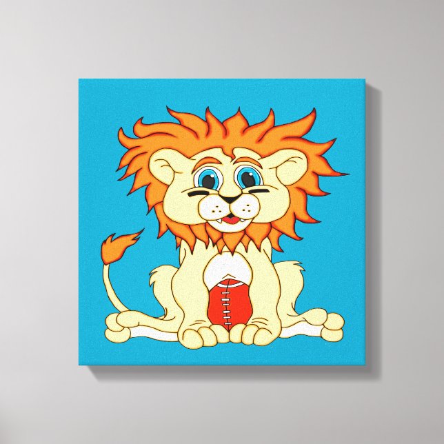 Impressão Em Tela Lion de futebol (Frente)