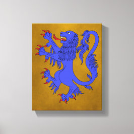 Impressão Em Tela Lion Rampant Azure