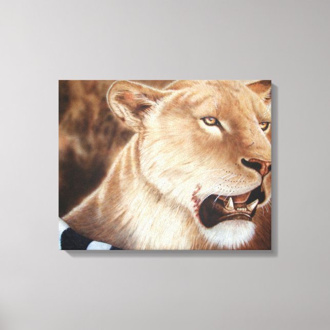 Impressão Em Tela Lioness no Matar (Frente)