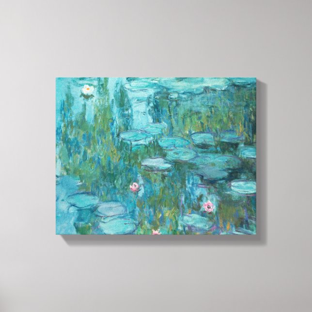 Impressão Em Tela Lírios (1915) (Frente)