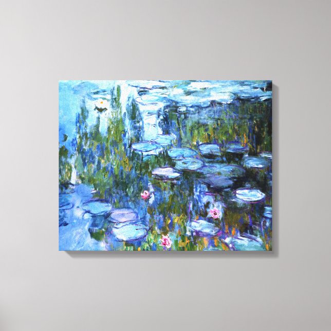 Impressão Em Tela Lírios d'água de Claude Monet (Frente)