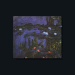 Impressão Em Tela Lírios de Claude Monet, Impressionismo venenoso<br><div class="desc">Lírios d'água (1915) de Claude Monet é uma pintura típica de arte do impressionismo vintage. Os tons mais escuros implicam que ele pintou esta obra-prima à noite. Uma das muitas pinturas de lírio-d'água que Monet pintou pelo lago em seu jardim floral da primavera em Giverny, França. Sobre o artista: Claude...</div>