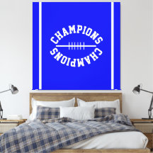 Listras de texto de CAMPEÕES esportivos em Azul Re