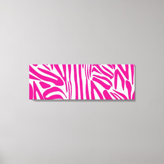 Impressão Em Tela Listras de zebra rosa (Frente)