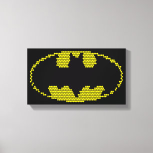 Impressão Em Tela Lite-Brite Bat Emblem