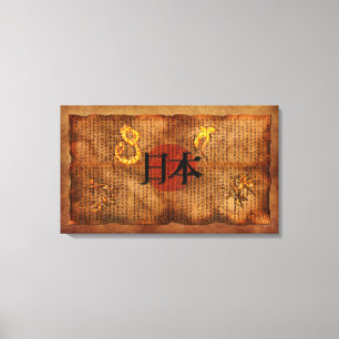 Impressão Em Tela LITERATURA JAPONESA Poster de Arte do estilo antig