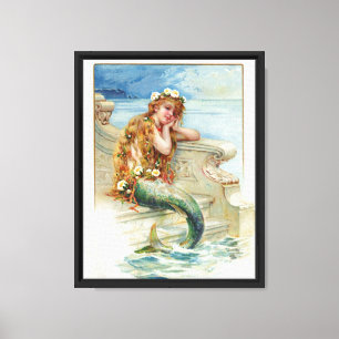 Impressão Em Tela Little Mermaid, por Hans Christian Andersen (1805-