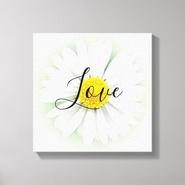 Impressão Em Tela Live Laugh Love Daisy (Frente)