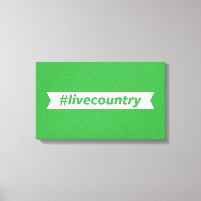 Impressão Em Tela #LiveCountry (Frente)