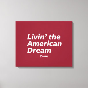 Impressão Em Tela Livin o sonho americano