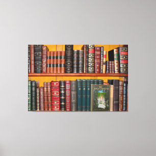 Impressão Em Tela livraria da biblioteca de livros
