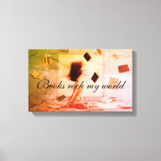 Impressão Em Tela Livros arrasam minha tela de desenho do mundo