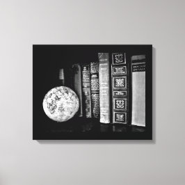 Impressão Em Tela Livros de Vintage e Globo