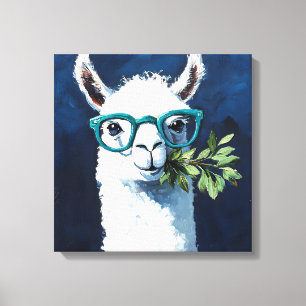 Impressão Em Tela Llama Chic Inteligente