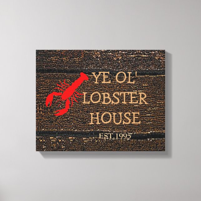 Impressão Em Tela Lobster House (Frente)