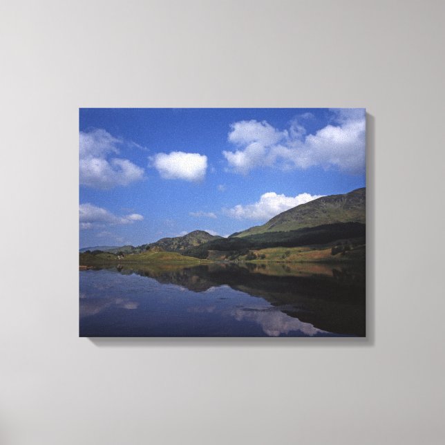 Impressão Em Tela Loch Lubhair Scotland Postcard Poster Photo Block (Frente)