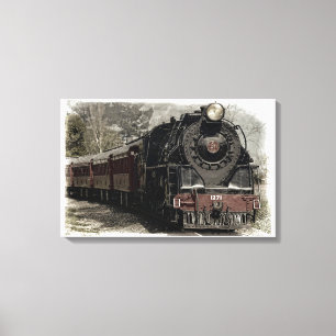 Impressão Em Tela Locomotiva