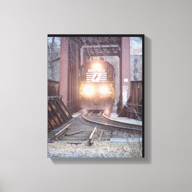 Impressão Em Tela Locomotiva Norfolk Southern #3288 (Frente)